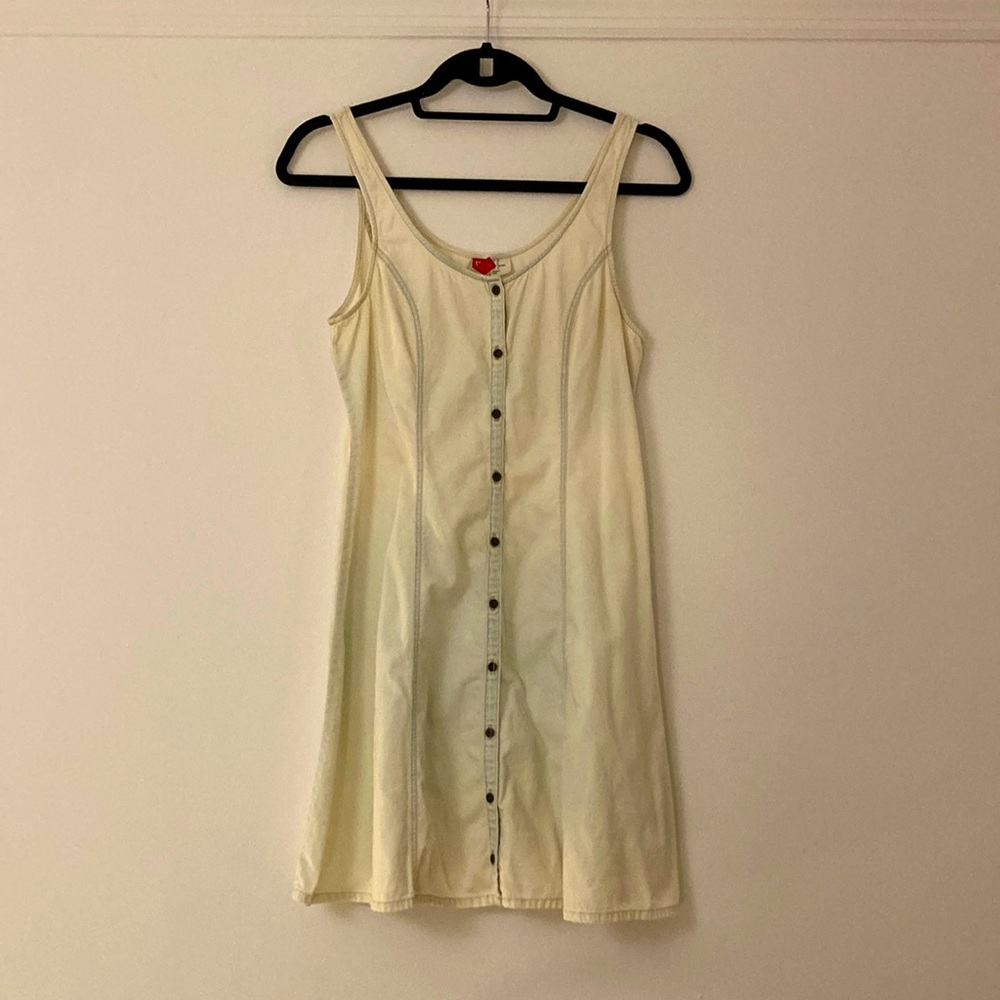 Button Front Chambray Sun Dress